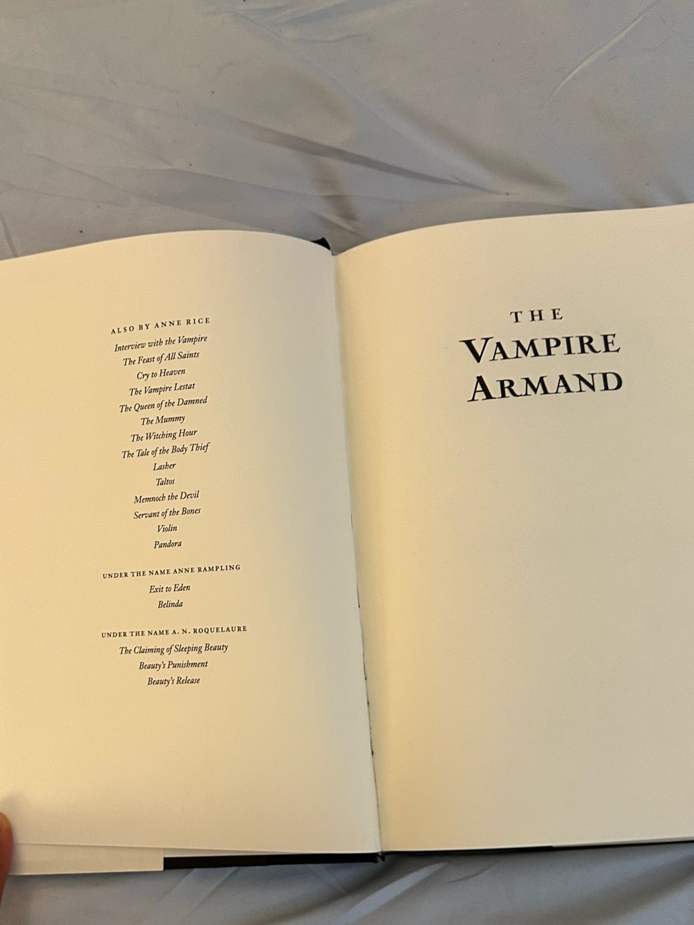 The Vampire Armand Hardcover – Dark Brown Cover - Picture 5 of 6